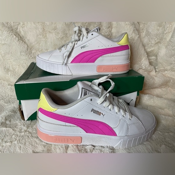 Puma pink sneakers size 6.5 - Picture 1 of 9